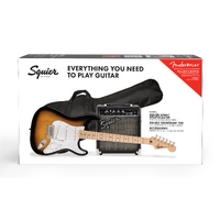 Squier Sonic® Stratocaster® Pack, Maple Fingerboard, 2-Color Sunburst, Gig Bag, 10G - 240V AU