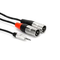 Pro Stereo Breakout, REAN 3.5 mm TRS to Dual XLR3M, 6 ft