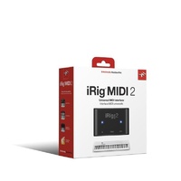 iRig MIDI 2 - MIDI interface for iOS and Mac/PC. Incl. Lightning, USB cables