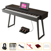Maestro Mdp470B Ultra-Compact Digital Piano (Black) W/ 88 Hammer Action Keys Slide-Out Keyboard