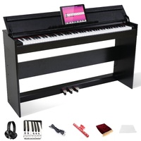 Maestro Mdp550 88-Key Hammer Action Digital Piano (Matte Black) W/ Folding Lid & Bluetooth (Bench Not Included)