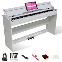 Maestro Mdp550 88-Key Hammer Action Digital Piano (White) W/ Folding Lid & Bluetooth (Bench Not Included)