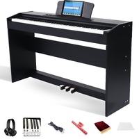 Maestro Mgx600 88-Key Hammer Action Digital Piano With 3-Pedal, Wooden Stand And Built-In Bluetooth (Black)