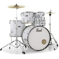 Pearl Roadshow Complete 5-Piece 22" Fusion Drum Kit w/ Hardware & Cymbals (Pure White)