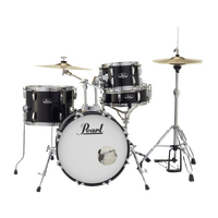 Pearl Roadshow Complete 4-Piece 18" Gig Drum Kit w/ Hardware & Cymbals (Jet Black)