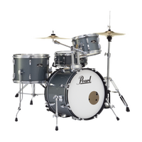 Pearl Roadshow Complete 4-Piece 18" Gig Drum Kit w/ Hardware & Cymbals (Charcoal Metallic)