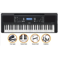 Yamaha Digital Keyboard Psre373 Bonus Package /Headphones
