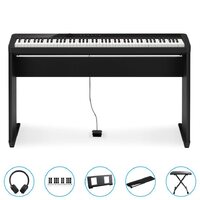 Casio Privia Px-S1100Bk Compact Digital Piano (Black) Bundle Incl Cs68 Wooden Stand + Stool + Bonus Accessories