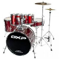 DXP TX06PWR Fusion  20" 5 Piece  Acoustic Drum Kit Package