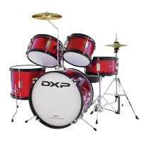 Dxp Txj5Wr Junior 5 Piece Junior  Acoustic Drum Kit Package 