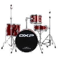 DXP TXP18WR Transit  18" 4 Piece Acoustic Drum Kit Wine Red