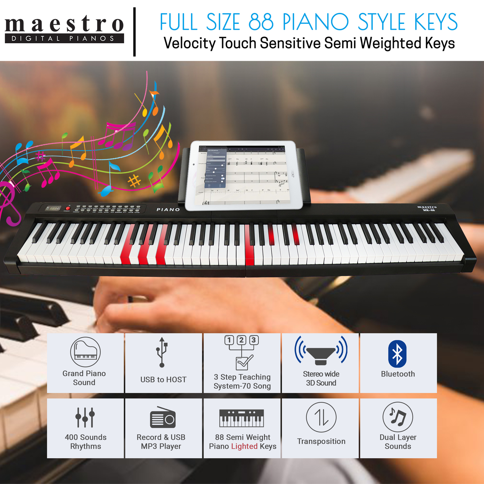 Digital Piano 88 Keys Price Piano Digital Keyboard 88 Keys Support
