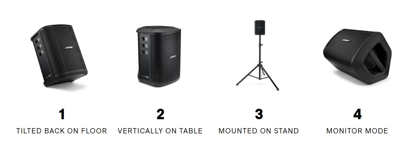  Bose S1 Pro+ Portable Wireless PA System with Bluetooth, Black  Bundle with 1/4 Wireless Instrument Transmitter, XLR Wireless Mic/Line  Transmitter : Musical Instruments