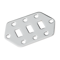 Jaguar® Pickup Selector Switch Control Plate, Chrome