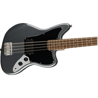 Affinity Series Jaguar® Bass H, Laurel Fingerboard, Black Pickguard, Charcoal Frost Metallic