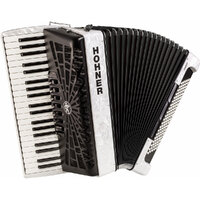 HOHNER BRAVO III 120BASS ACCORDION WHITE