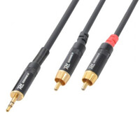 Power Dynamics CX85-3 – 3.5mm Jack to 2 x RCA – 3M