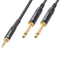 Power Dynamics CX86-1 3.5mm – 2x 6.3mm – Jack Cable 1.5m