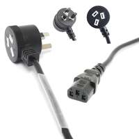 DL 3 Meter Piggyback Power IEC Cable 3 Pin Plug 240V 10Amp SAA Approved X 1