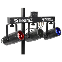 3SOME-LASER3 Moonflower Set with 114 RGBW LEDs, RG Laser and inlcluded T-Bar