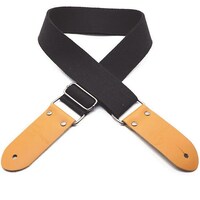 DSL 50COTTON-BLACK Cotton Guitar Strap - 2"