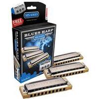 HOHNER BOX-3 BLUES HARP C,G,A