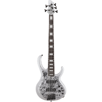 Ibanez BTB25TH5SLM 5 String Electric Bass Guitar Silver Blizzard Matte