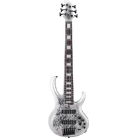 Ibanez BTB25TH6SLM 6 String Electric Bass Guitar Silver Blizzard Matte