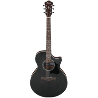 Ibanez AE140WKH Electro Acoustic Guitar Weathered Black Open Pore Top, Open Pore Natural Back and Sides