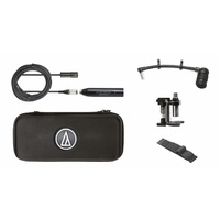 AUDIO TECHNICA  Clip-on condenser. (Inc: AT8543 PS, AT8490 gooseneck, AT8468 velcro, AT8491D drum mounts)