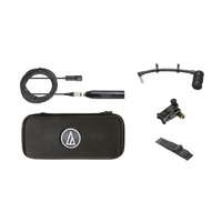 AUDIO TECHNICA  Clip-on condenser. (Inc: AT8543 PS, AT8490L gooseneck, AT8468 velcro, AT8491U universal mounts)