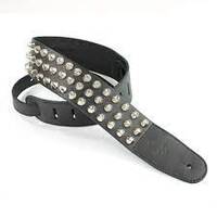 2.5" EXTRA LARGE STUD STRAP BLACK 