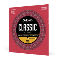 D'Addario EJ27N 3/4 Student Nylon Fractional Classical Guitar Strings, Normal Tension