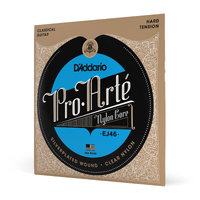 D'Addario Ej46 Pro-Arte Nylon Classical Guitar Strings, Hard Tension