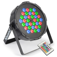 FLATPAR1W-361W x 36 Tri-Colour LED Par Can with IR Remote Control