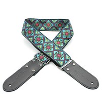 DSL JAC20-BABYLON-BLUE Jacquard Weaving Guitar Strap - 2"