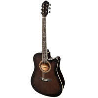 Martinez '41 Series' Dreadnought Acoustic Guitar w/ Cut-Away (Gloss Brown Burst)