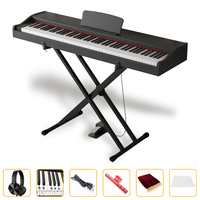 Maestro MDP210BX Portable 88-Key Weighted Hammer Action Digital Piano BLACK INCL-X-STAND