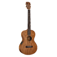 Mahalo ALL SOLID Baritone Ukulele. Electric/Acoustic. Master Series Series Natural Matt 511mm scale.