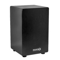 MANO PERCUSSION MPC15BKS Midnight Series Wooden Cajon (Black)