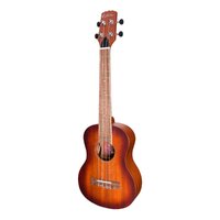 Martinez 'Southern Belle' 6-Series Solid Mahogany Top Acoustic-Electric Tenor Ukulele With Hard Case (Sunburst)