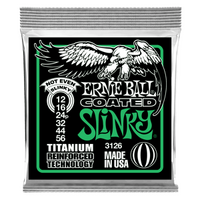 Ernie Ball Not Even Slinky Coated Titanium RPS Electric Guitar Strings - 12-56 Gauge