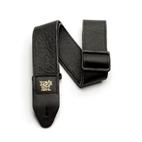 Ernie Ball 2" Tri-Glide Italian Leather Strap - Black  