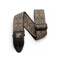 Ernie Ball Gold & Black Paisley Jacquard Strap