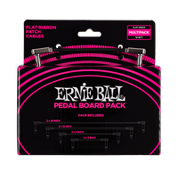 Ernie Ball Flat Ribbon Patch Cables Pedalboard Multi-Pack