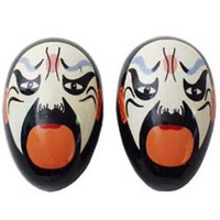 MARACAS-CHINESE FACE SHAKERS White