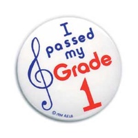 BADGE 55MM "I PASSED MY GRADE 1"