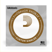 D'Addario PBB065 Phosphor Bronze Acoustic Bass Single Strings Long Scale, .065