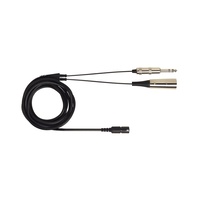 Shure SHR-BCASCA-XLR3Q Replacement Cable for BRH440M / BRH441M w/ 3 pin XLR Male & 1/4" conn