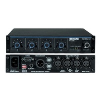 Shure SHR-SCM410 Microphone Mixer Automatic 4 Bal XLR Mic I/p's;1 Bal XLR Mic/Line Out;1 RCA Line Out